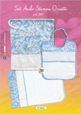 Set asilo tela aida marbet 3 pezzi - 3 COLORI personalizzati con il nome