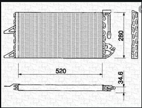 Radiatore aria condizionata - radiatore,