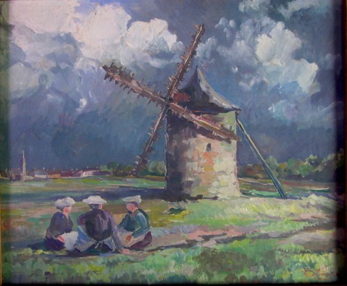 Guazzo paesaggio basso - guazzo,
