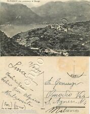 Cartolina di Olciasca e Dongo, panorama - Como, 1932