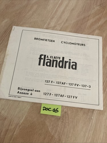 Flandria claeys supplemento - claeys,