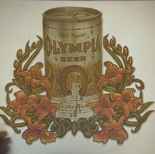 Birra olimpia vintage iron - olimpia,