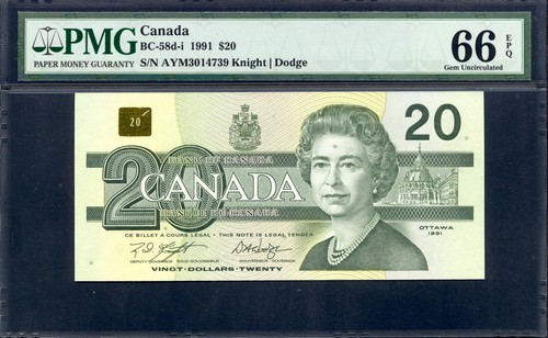 Canada 1991 dollari - canada, 20