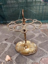 PORTAOMBRELLI ANTICO IN OTTONE CON DECORAZIONI A FORMA DI SERPENTE 