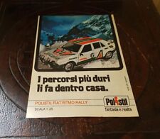Advertising Italian Pubblicità Werbung : POLISTIL FIAT RITMO RALLY ** 1979 **