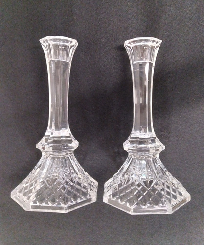 Coppia candelabri cristallo
