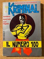 KRIMINAL N. 100 CON ADESIVI - EDITORIALE CORNO - MAI APERTO - ORIGINALE - RARO