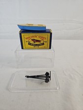 VECCHIA SCATOLA FIAMMIFERI VINTAGE LESNEY # 48 METEOR BARCA SPORTIVA E RIMORCHIO