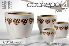 4 VASI CACHEPOT CERAMICA PORTA