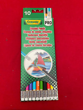 Crayola, scatola da 10 matite colorate cancellabili con gomma . art.3693