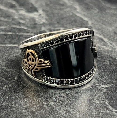 Anello calligrafia uomo