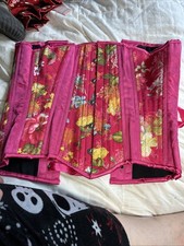 Corsetto donna rosa floreale