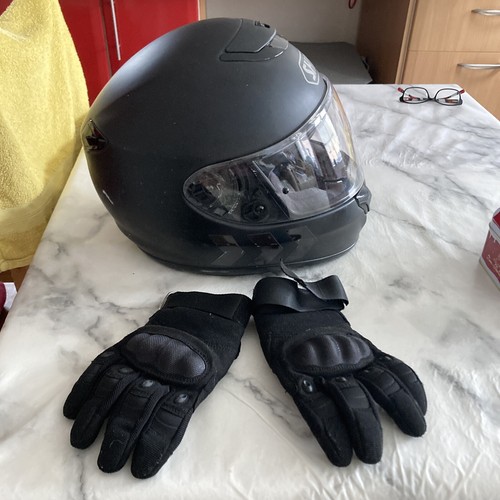 Casco guanti visiera - guanti,