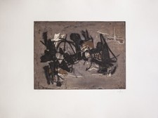 AFRO BASALDELLA. Senza titolo. Acquaforte acquatinta. Esemplare 25/60