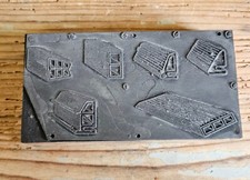 1960 Timbro In Metallo Per Stampa Cliche Tipologia Di Mattoni Forati Edilizia