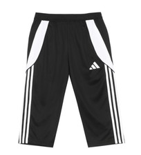 Adidas Tiro 24 3/4 Pantaloni Uomo Pantaloncini Calcio Pantaloni Calcio Nero AsiaFit IJ7671