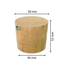 CONF. 10 PZ TAPPO TAPPI SPINE SUGHERO CONICO DIAM. mm 50X51 H STERILIZZATI