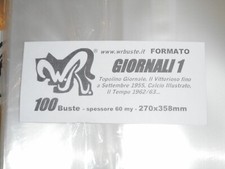 100 BUSTE WR "GIORNALI 1" 270x358mm x Topolino giornale, Vittorioso fino a sette
