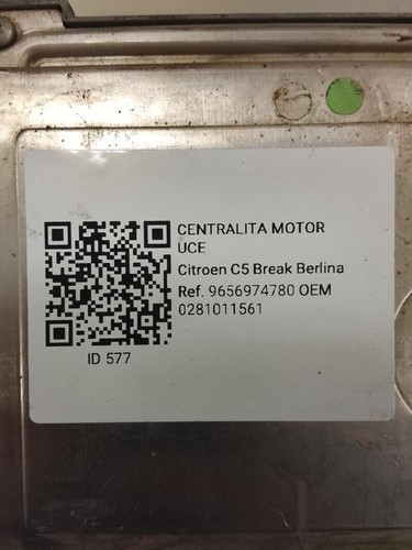 0281011561 centralina motore