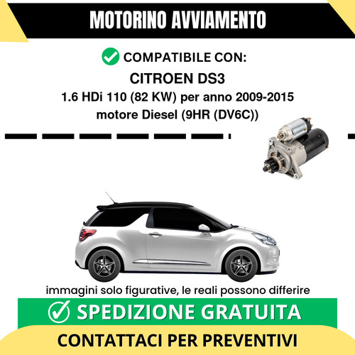Motorino avviamento citroen - avviamento,