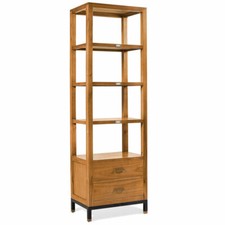 LIBRERIA ESPOSITORE VINTAGE ETNICA LEGNO COLONIALE cm 60 X 40 H190 Mobili Etnici