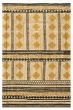 Tappeto In Juta Giallo