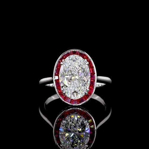 Anello fidanzamento aureola - di,
