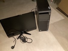 Computer HP, computer, monitor