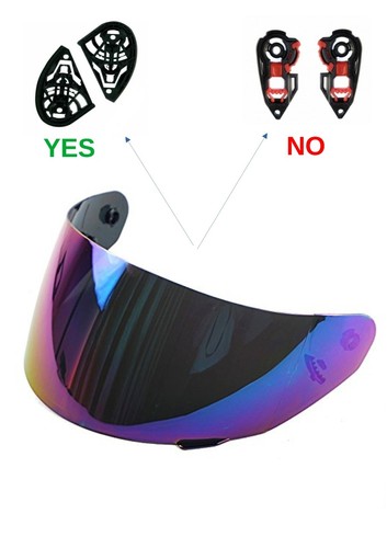 Visiera specchio arcobaleno - visiera,