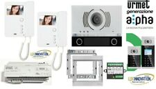 OFFERTA KIT VIDEOCITOFONO BIFAMILIARE URMET alpha pulantiera 1 modulo 1783/322