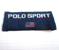 Etichetta Polo Sport Ralph Lauren Vintage Anni '90–Originale 100% USA–6,5x2,7 cm