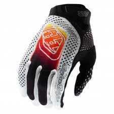Guanti MX Troy Lee (Adulto) - AIR OPTIC - Bianco/Nero