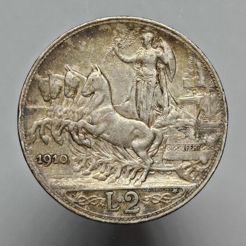 Lire quadriga 1910 raro bb - 2,