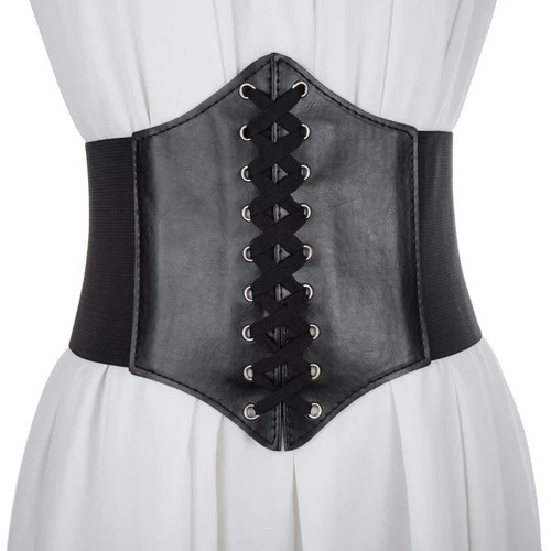 Corsetto punk nero cintura - punk,