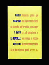 ? Carlo Manzoni • Ti svito le tonsille piccola! • ed. Theoria 1992