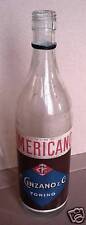  VINO AMERICANO (F.CINZANO - TO) ETICHETTA ENOLOGIA VECCHIA BOTTIGLIA VUOTA 