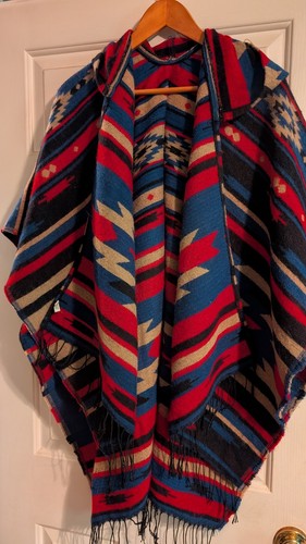 Maglione poncho southwestern - maglione/poncho,