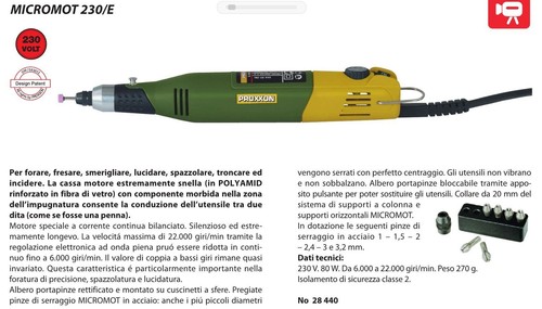Proxxon micromot 230 trapano - proxxon,