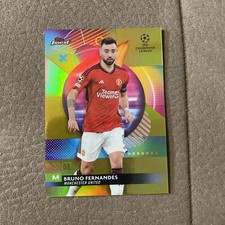 TOPPS UEFA UCC FINEST 2023 2024 MANCHESTER UTD BRUNO FERNANDES GOLD /50