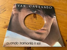 7" ITALY  Ivan Cattaneo – Quando Tramonta Il Sol  -  SOLO COPERTINA