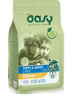 Oasy Cibo Secco Cane Puppy Junior 3Kg  Crocchette Nutrienti per Cuccioli
