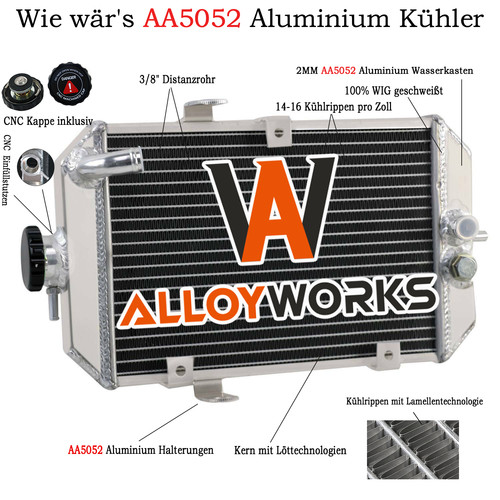 Radiatore acqua alluminio - , per