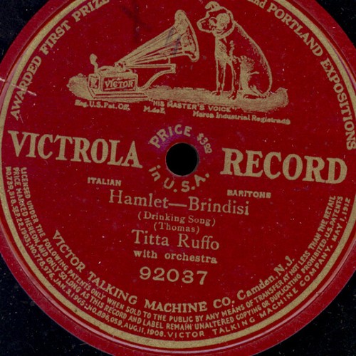 Titta ruffo hamlet brindisi - titta,