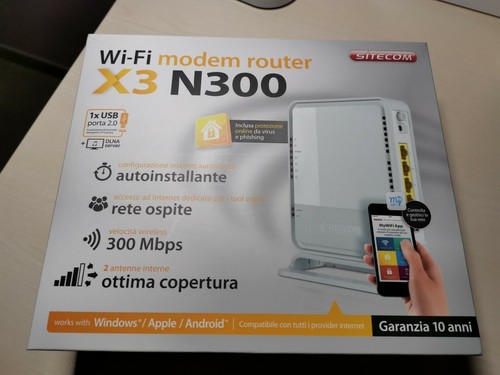 Sitecom modem router x3 - modem/router,