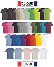 CLIQUE T-Shirt  Maglia Maglietta da uomo  Mezza Manica 100% cotone  33 colori