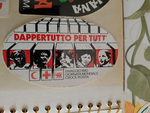 Adesivo croce rossa maggio - adesivo,