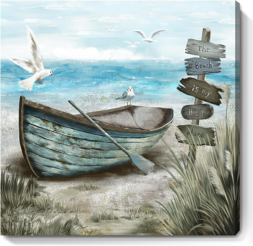 Bathroom wall art coastal - wall,