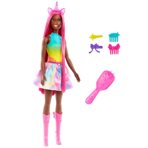 Barbie unicorno capelli - barbie,