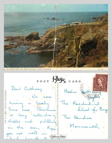 Vintage postcard the lizard - -,