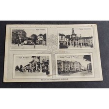 Cartolina Venaria Reale - Real Castello - Piazza Annunziata - Viale Buridani - S